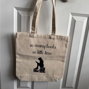 Bookish Tote Bag | Canvas Bag with Book Quote